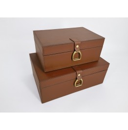 SET2 DEKORATİF KUTU 24x16x10,5CM/30x20x12CM
