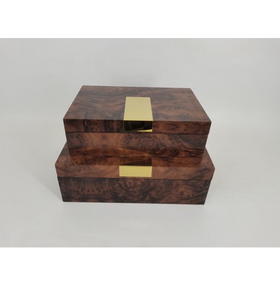 SET/2x2 DİKDÖRTGEN KUTU 30x20x9CM/34x24x11CM