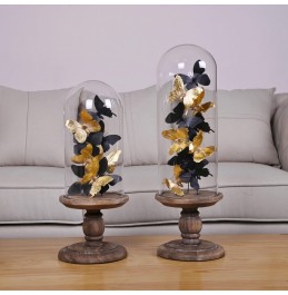 S/3 DEKORATİF KELEBEKLER 17x44CM-52CM