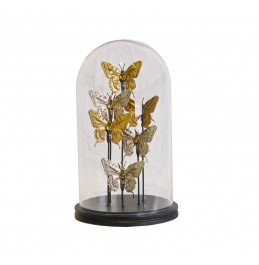 GOLD REÇİNE KELEBEK ÜZERİNDE KÜRE 23x38CM
