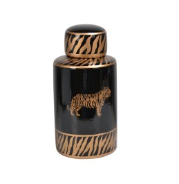 LEOPARD SİYAH/ALTIN ​​PORSELEN 27,5cm
