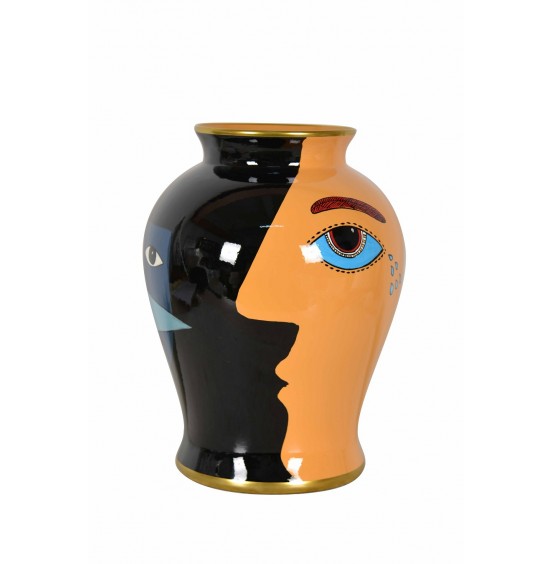 VAZO YÜZ PORSELEN ÇOK RENKLİ 38cm