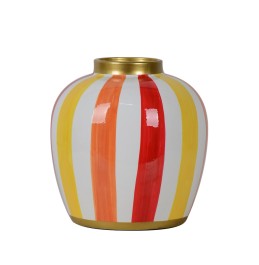 VAZO PORSELEN BEYAZ/SARI/TURUNCU/MERCAN 22,5CM VAZO PORSELEN BEYAZ/SARI/TURUNCU/MERCAN 22,5CM