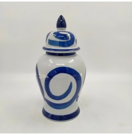 MAVİ BEYAZ FIRÇA DARBE KÜP 19X36CM SET2