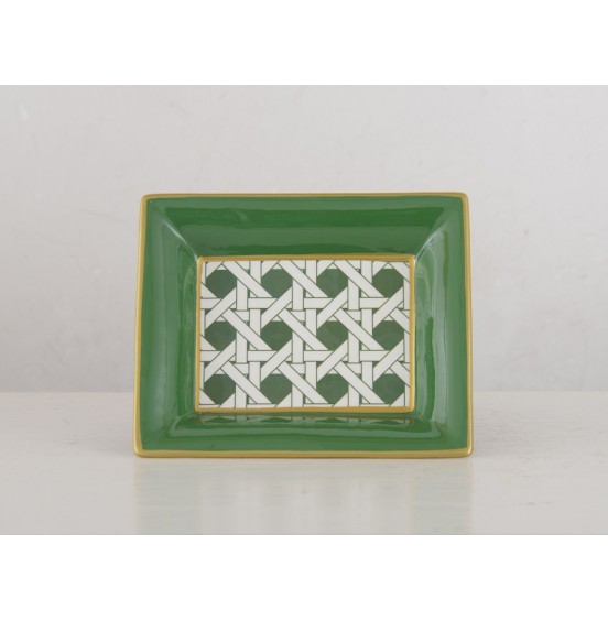 S/4 YEŞİL/BEYAZ SERAMİK KÜLLÜK  20x16CM