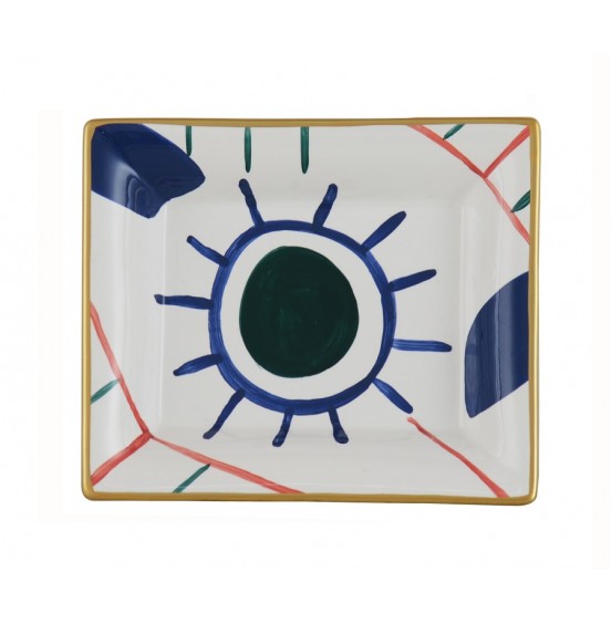 BEYAZ MAVİ KÜLLÜK 20x16cm