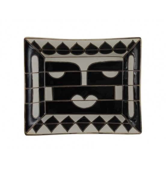KÜL TABLASI BEYAZ/SİYAH 20x16CM(TOPLU ALIMLARDA 4ADET OLARAK GELMEKTEDİR.)