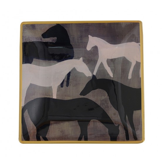 KARE TABAK ATLAR 24x24CM