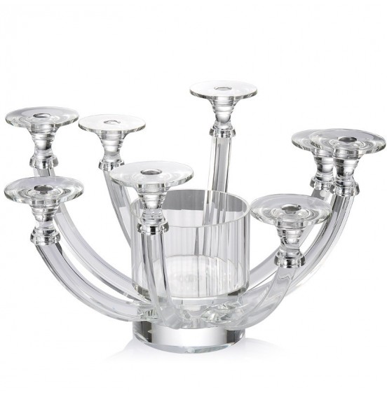 KRİSTAL 8 KOLLU ŞAMDAN 54x31CM