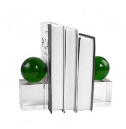 KRISTAL KİTAP DESTEĞİ+D.YEŞİL KÜRE 8x8x15CM (x2) KRISTAL KİTAP DESTEĞİ+D.YEŞİL KÜRE 8x8x15CM (x2)