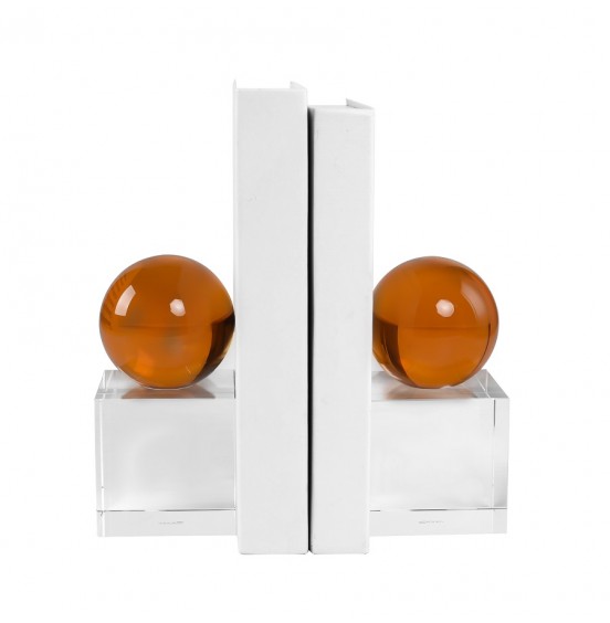 KRİSTAL KİTAP TUTACAĞI KEHRİBAR KÜRESEL 8x8x15CM 