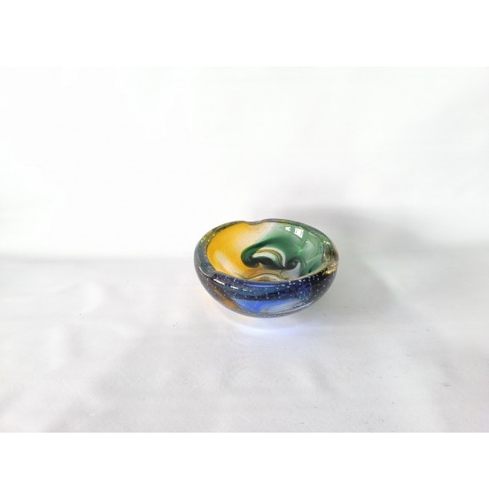 AMBER/MAVİ CAM KÜLLÜK 21x9CM