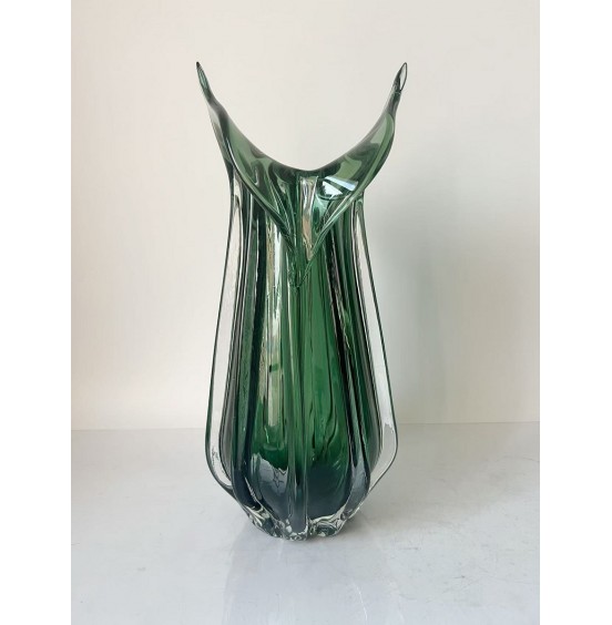 YEŞİL CAM VAZO 20x45CM