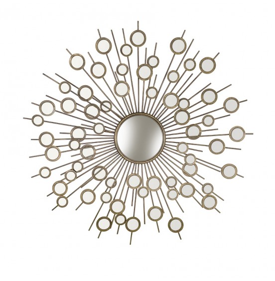AYNA ANT.GOLD DEMİR ALTIN ​​IŞINLAR 114cm