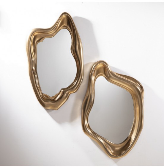 S/2 ALTIN ​​DEMİR+RESİN AYNA 50x88CM/56x88CM