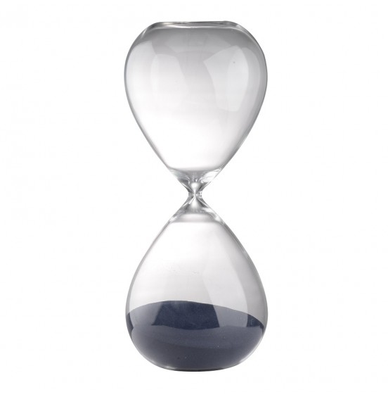 CAM KUM SAATİ MAVİ (2 saat) 38CM