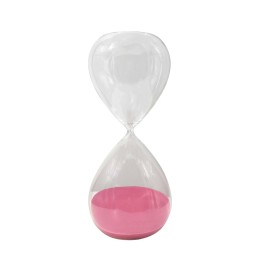 CAM KUM SAATİ PEMBE (2 saat) 38CM