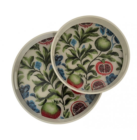 S/2 YUVARLAK TEPSİ NAR 46x4,5cm-37x4,5cm