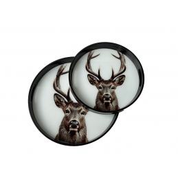 2Lİ GEYİK DETAY YUVARLAK TEPSİ 46x4,5CM-37x4,5CM 2Lİ GEYİK DETAY YUVARLAK TEPSİ 46x4,5CM-37x4,5CM