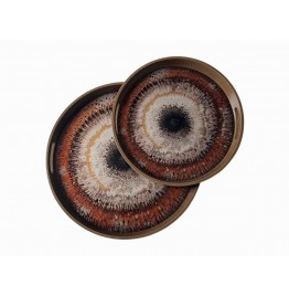 2Lİ YUVARLAK TEPSİ 46x4,5CM-37x4,5CM