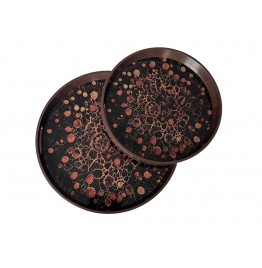 2Lİ YUVARLAK TEPSİ 46x4,5CM-37x4,5CM