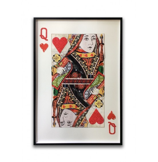 ÇERÇEVE KRALİÇE KALP 100x145CM
