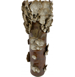 KAHVERENGİ/BEJ SERAMİK VAZO MANTAR 15,5x46,5CM KAHVERENGİ/BEJ SERAMİK VAZO MANTAR 15,5x46,5CM