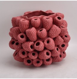 PEMBE MAT SERAMİK VAZO 39x31CM PEMBE MAT SERAMİK VAZO 39x31CM