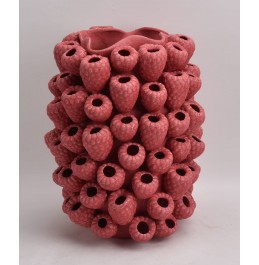 PEMBE MAT SERAMİK VAZO 36x45CM PEMBE MAT SERAMİK VAZO 36x45CM