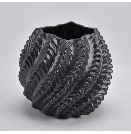 SİYAH SERAMİK VAZO 29x25,5CM