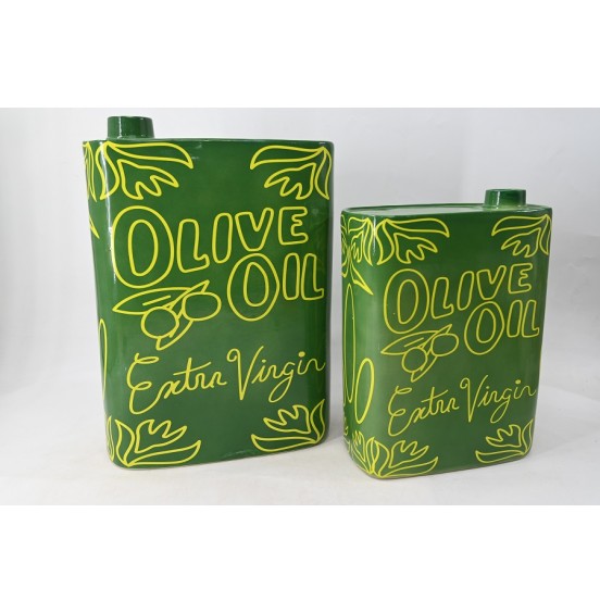 S/2 OLIVE OIL 25x14x35CM /33x16x44CM