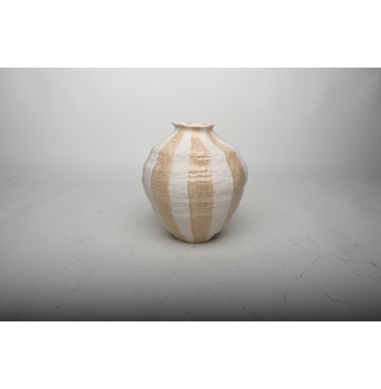 S/2 VAZO KREM/BEJ SERAMİK 25x29,8CM
