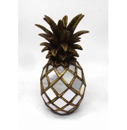 ANANAS ALTIN REÇİNE+AYNALAR 18x33CM ANANAS ALTIN REÇİNE+AYNALAR 18x33CM