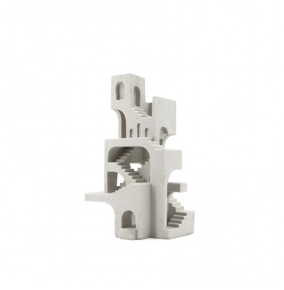 BEYAZ REÇİNE DEKORATİF EV 23x18x41CM