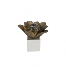 REÇİNE ÇİÇEK + KRİSTAL TABANLI CAM 20x20x18CM REÇİNE ÇİÇEK + KRİSTAL TABANLI CAM 20x20x18CM