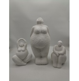 S/3 WHITE LADY 30CM/31CM/55CM