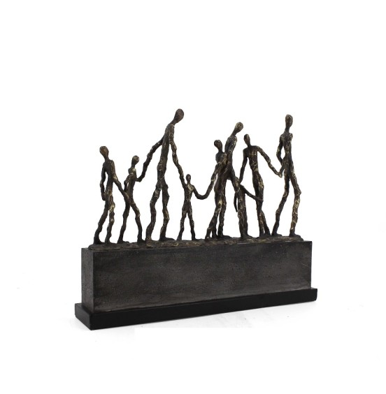 TABAN ÜZERİNDE 9 REÇİNE KİŞİ 41x8x32CM