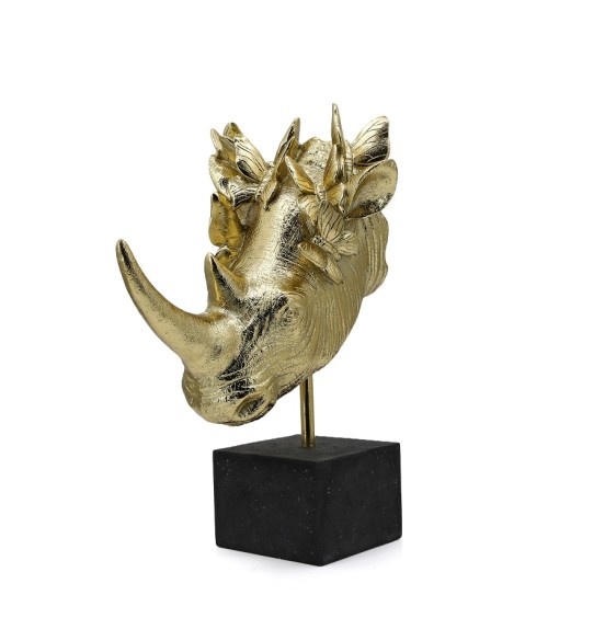 GERGEDAN BAŞI + KELEBEKLER ALTIN ​​REÇİNE 33x24x43,5CM