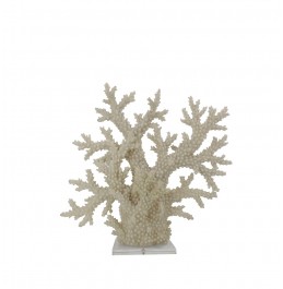 AKRİLİK TABAN ÜZERİNDE BEYAZ REÇİNE MERCAN 55x15x55CM AKRİLİK TABAN ÜZERİNDE BEYAZ REÇİNE MERCAN 55x15x55CM