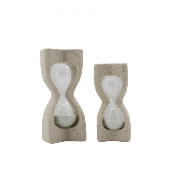 SET/2 CAM/BEJ REÇİNE KUMSAATİ 23CM/28CM