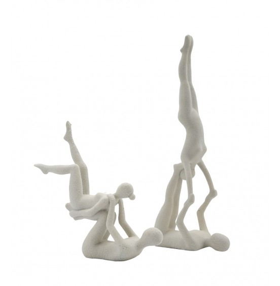 SET/2 BEYAZ REÇİNE ÇİFTLER 29x7x28CM/19x13x50CM