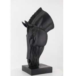 SİYAH MAT REÇİNE AT BAŞI 25x25x72CM SİYAH MAT REÇİNE AT BAŞI 25x25x72CM