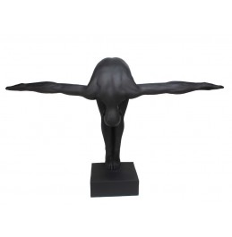 SİYAH REÇİNE DEKO ATLET XL 90CM