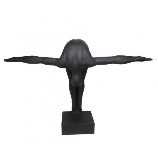 SİYAH REÇİNE DEKO ATLET XL 90CM