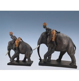 S/2 RESIN ERKEK TÜRBANLI FİL 25x11x29CM/40x14x37CM S/2 RESIN ERKEK TÜRBANLI FİL 25x11x29CM/40x14x37CM