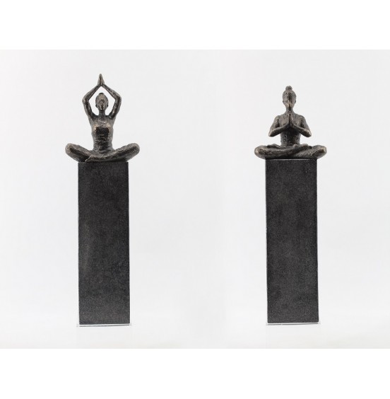 S/2 REÇİNE OTURAN KADIN YOGA BLOK 44CM/47CM