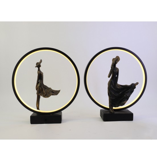 SET/2 ANT.BRONZ AYDINLATMA 31x9x33,5CM