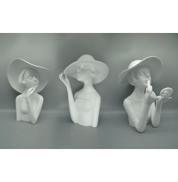 S/3 BEYAZ REÇİNE BAYAN YÜZÜ 27cm/30cm/31cm S/3 BEYAZ REÇİNE BAYAN YÜZÜ 27cm/30cm/31cm