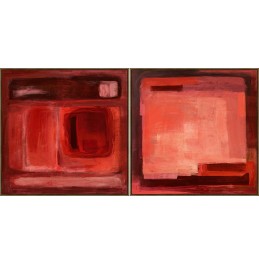SET/2 EL BOYAMA TABLO KIRMIZI 100x100CM