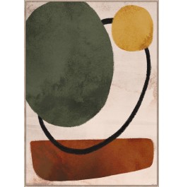 ÇERÇEVE OVAL KAKI/SARI 100x140CM